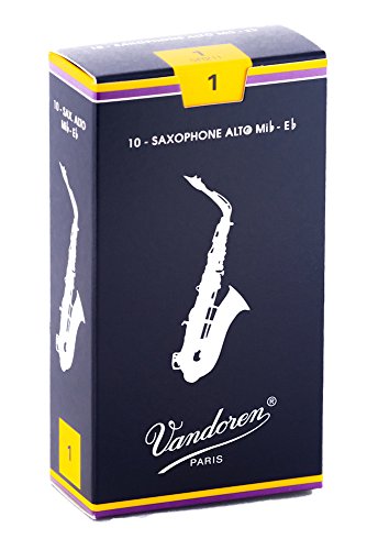 Vandoren Sr211 Alto Sax Traditional Reeds Strength 1 Box Of 10