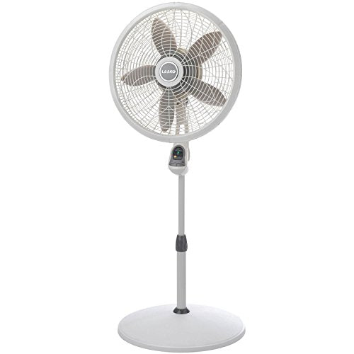 Lasko Lasko 18 Remote Control Elegance & Performance Pedestal, 3 Speed (1850) Household Fans, 26 X 21 X 6 Inches, White