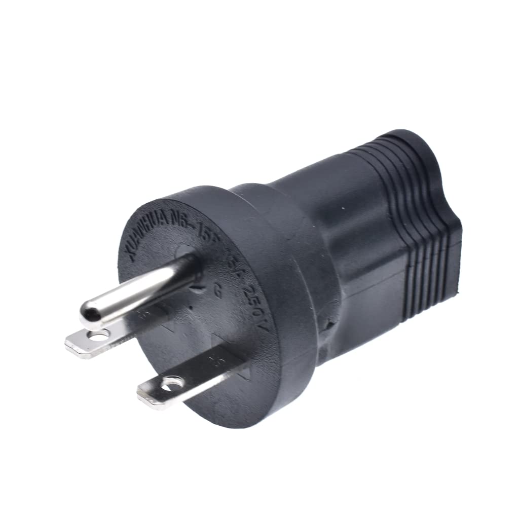 6 15P To 5 15R Power Adapter,Toptekits Nema6 15P Male To 5 15R Female Power Adaptor,Us 3 Pin To 5 15R Adaptor,15A 250V