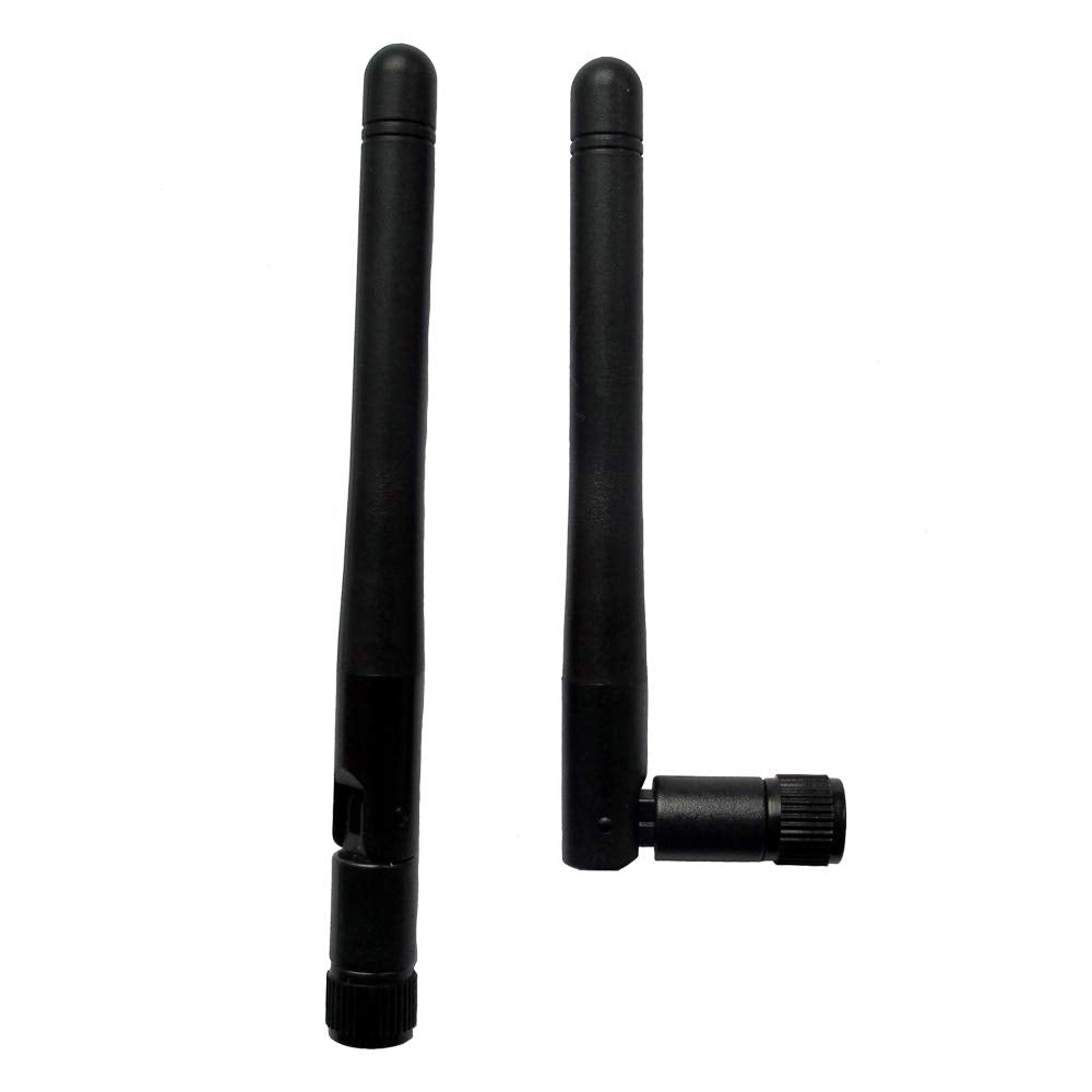 3Dbi 2.4Ghz Wireless Rubber Aerial Omni Directional Wifi Antenna Sma Male Connector For Wireless Network Router Pack Of 2
