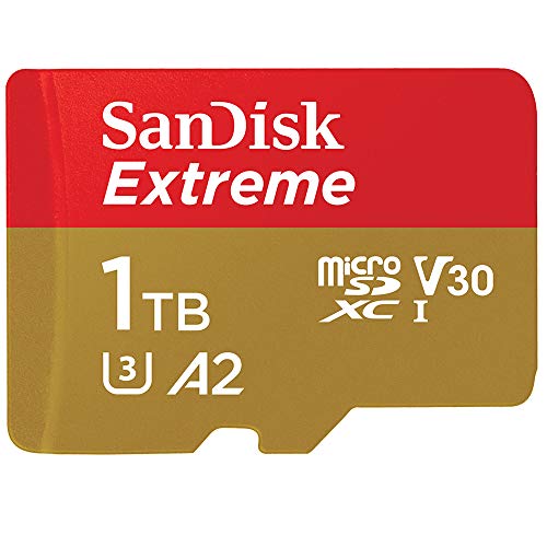 Sandisk 1Tb Extreme Microsdxc Uhs I Memory Card With Adapter   Up To 160Mb/S, C10, U3, V30, 4K, A2, Micro Sd   Sdsqxa1 1T00 Gn6M