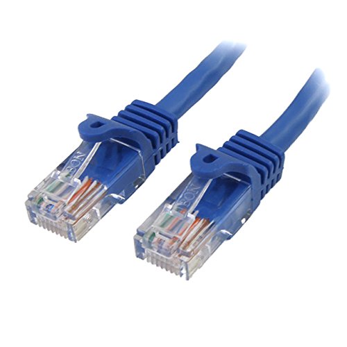 Startech.Com Cat5E Ethernet Cable1 Ft   Blue   Patch Cable   Snagless Cat5E Cable   Short Network Cable   Ethernet Cord   Cat 5E