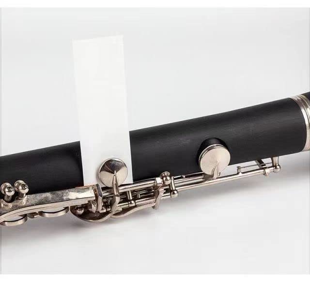 Ccecce 100 Sheets Saxophone Cleaning Paper Woodwind Mouthpiece Pad Anti-Sticky Button Drying Absorbent Cleaner Papers For Sax Fl