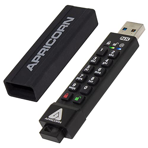 Apricon Aegis Secure Key 3Nx: Software Free 256 Bit Aes Xts Encrypted Usb 3.1 Flash Key With Fips 140 2 Level 3 Validation, Onbo