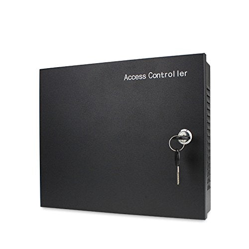 Mengqi Control 4 Doors Access Control System Infrared No Touch Exit Keypad Scanner 600Lbs Electric Magnetic Lock 110V Metal Power Box Rfid Reader Rfid Card Key Fob(Phone App Remotely Open Door)