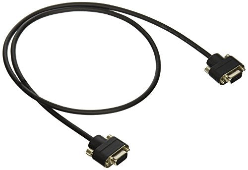 C2G 52174 Serial Rs232 Db9 Null Modem Cable With Low Profile Connectors F/F, In Wall Cmg Rated, Black (3 Feet, 0.91 Meters)
