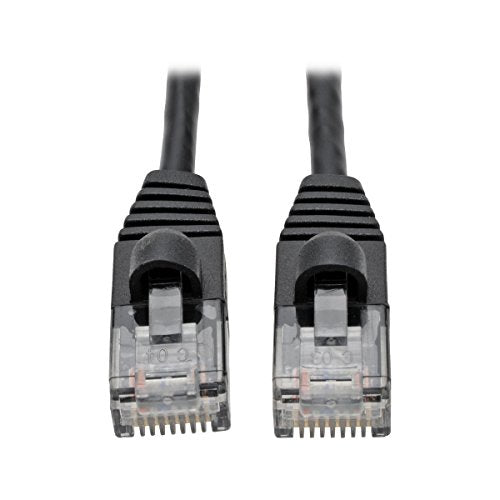 Cat6a Snag Mold Slim Black 6ft