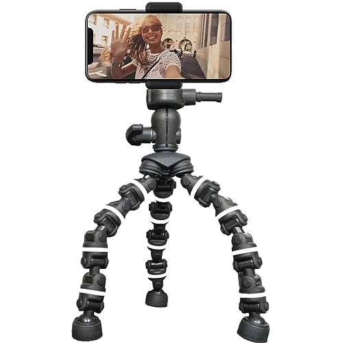 Bower Bendi Pod   8Inch Tripod With Flexible Legs | Quick Camera Release | 360 Rotation For Perfect Shots | Lightweight & Portab