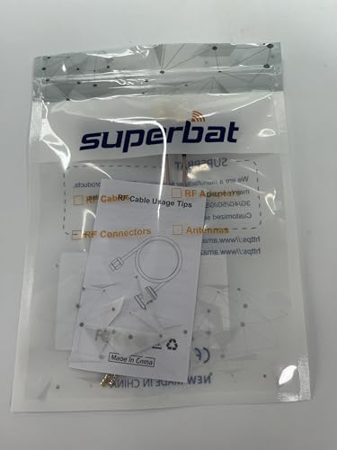 Superbat U.Fl/Ipex Cable Mini Pci To Sma Bulkhead O Ring Jack Low Loss Coaxial Cable Rg178 6'' 15Cm For Wireless Routers Mini Pc