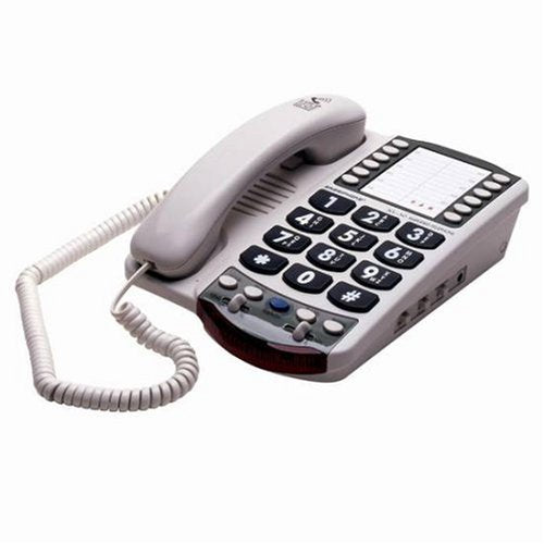 Ameriphone XL30 Phone with 30-dB Amplification and Large Keypad (White)