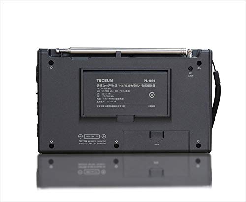 Tecsun Pl990 Digital Worldband Am/Fm Shortwave Longwave Radio With Single Side Band Reception & Mp3 Player, Matte Black