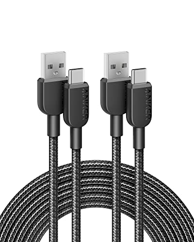 Anker Usb C Cable, [2 Pack, 10Ft] 310 Usb A To Usb C Charger Cable, Usb 2.0 Nylon Charging Cord Fast Charging For Samsung Galaxy