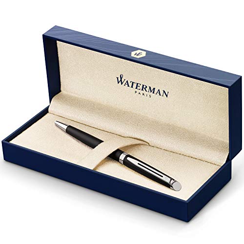 Waterman Hemisphere Matte Black Ballpoint Pen Ct, Medium Point, Blue Ink