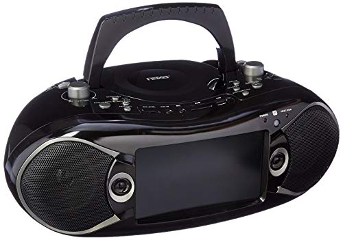 Naxa Electronics Ndl 287 7 Inch Lcd Screen Bluetooth Dvd Boombox And Tv, Supports Sd/Usb/Sdhc Memory Cards, Black