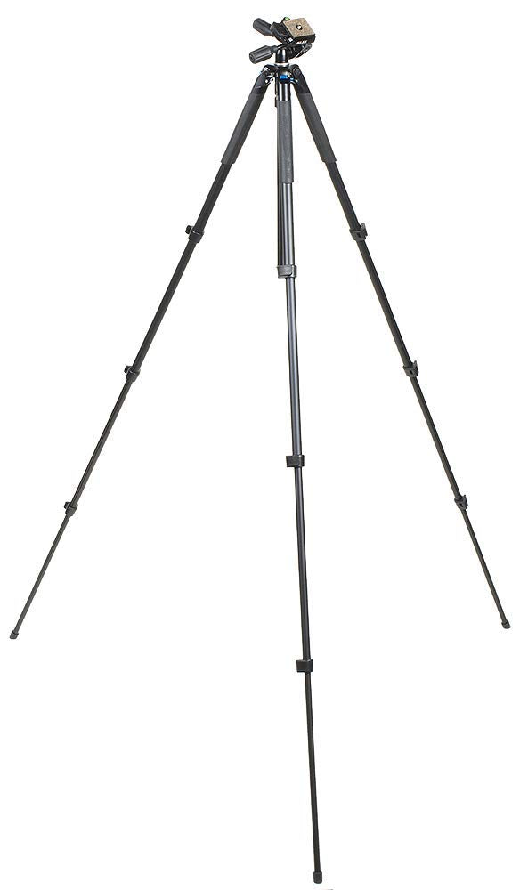 Slik Sprint Pro Iii Travel Tripod W/Sh 704E 3 Way Pan Head For Mirrorless/Dslr Sony Nikon Canon Fuji Cameras And More   Black (611 887)