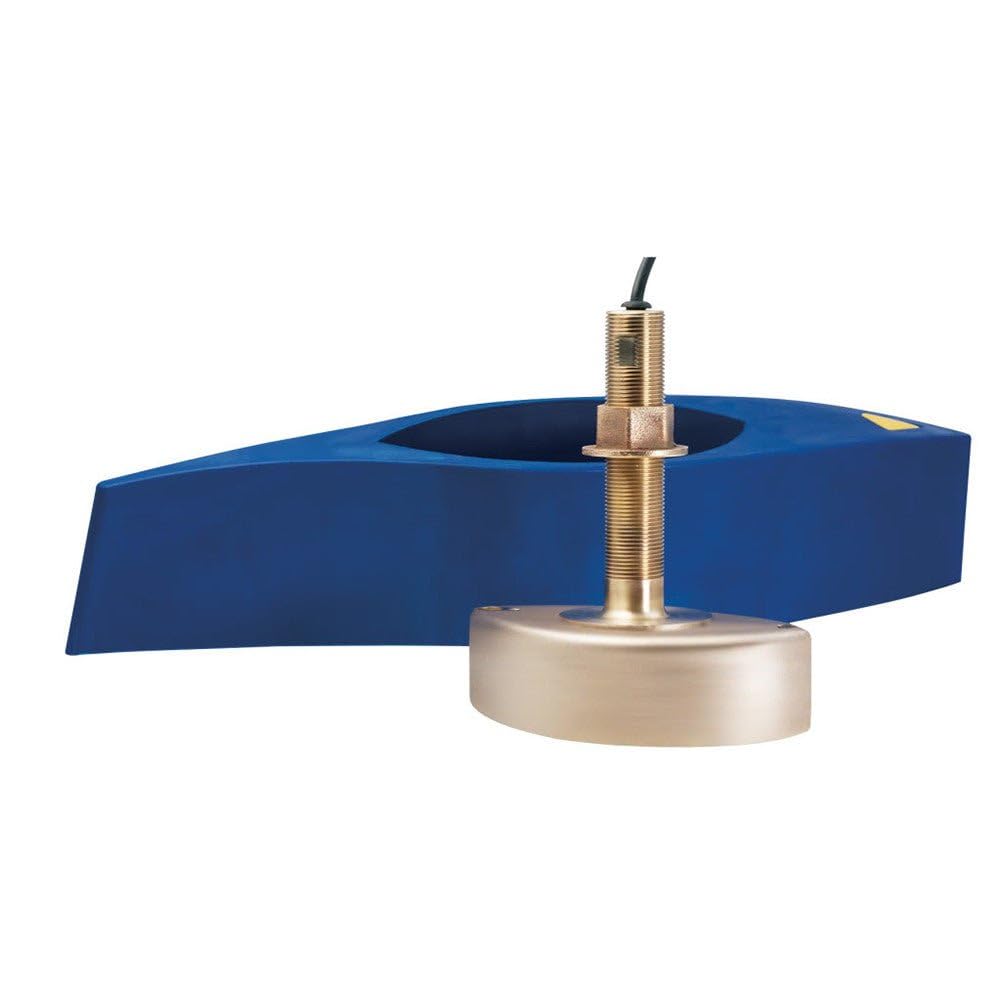 Furuno B285M Medium Frequency Chirp Transducer W/Temperature   Bronze Thru Hull W/High Speed Fairing Block