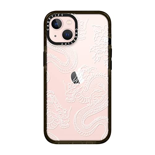 Casetify Impact Iphone 13 Case [6.6Ft Drop Protection]   Dragons   Clear Black