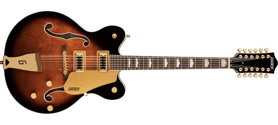 Gretsch G5422G 12 Electromatic Classic Hollow Body Double Cut 12 String Guitar With Gold Hardware And Laurel Fingerboard (Right 