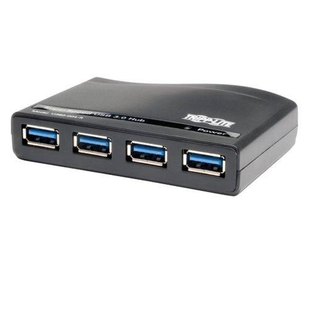 Tripp Lite 4 Port Usb A 3.0 Superspeed Hub, 5 Gbps Transfer Speed Usb Type A (U360 004 R),Black