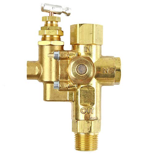 Air Compressor Pilot Check Valve Unloader Combination Gas Discharge 140 175 1/2'' Fpt Top Inlet X 1/2'' Mpt Outlet