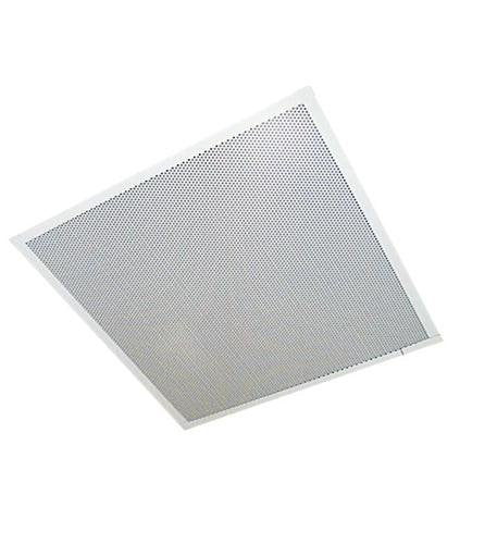 Valcom V 9028 One Way Amplified Dual Input Lay In Ceiling Speaker With Backbox, 2 Feet X 2 Feet