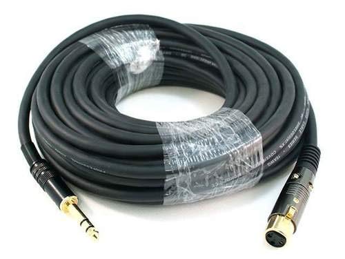Monoprice 104770 10 Feet Premier Series Xlr Female To 1/4 Inch Trs Male 16Awg Cable Black