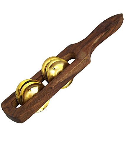 SG Musical Sheesham wood Handtaal single line brass jingles