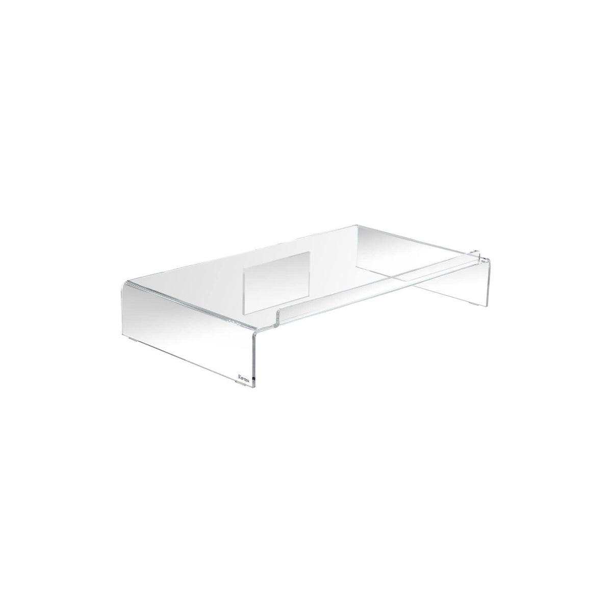 Kantek Acrylic Computer Monitor Stand With Keyboard Storage, Holds Up To 50 Pounds, 21.25'' X 11.9'' X 3.4'', Clear