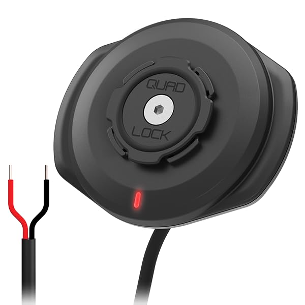 Quad Lock Waterproof Wireless Charging Head   12V 24V Hardwired