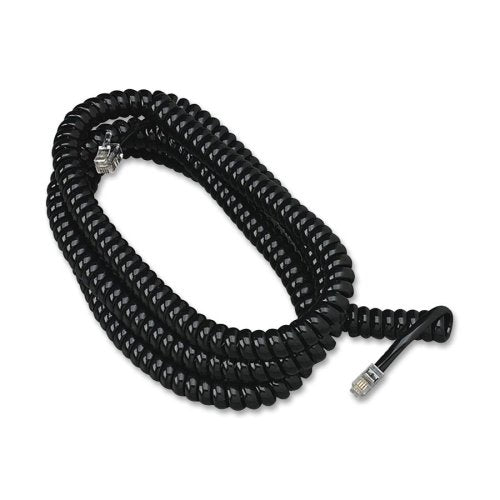 Softalk Handset Coil Cord   For Phone   12 Ft   1 Pack   1 X Rj 11 Male Phone   1 X Rj 11 Male Phone   Black