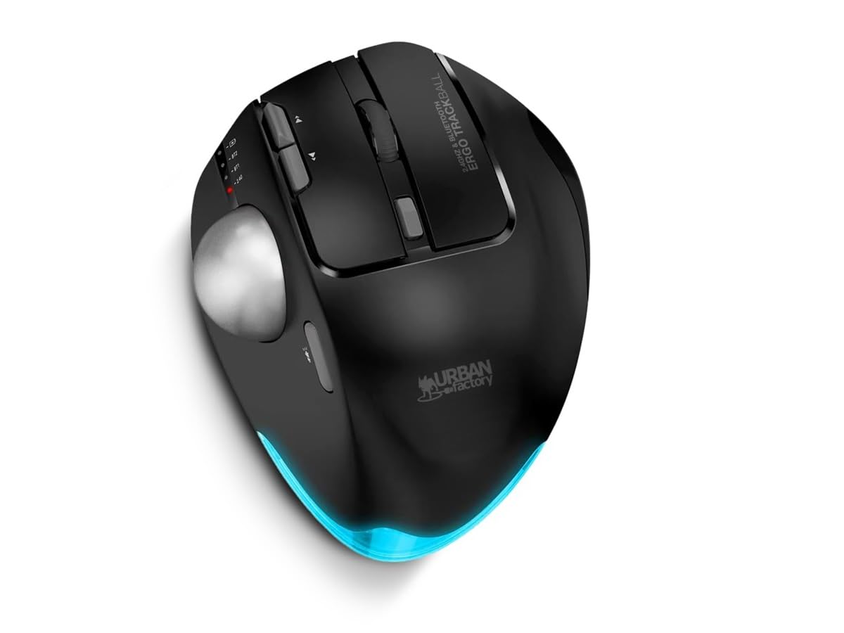 Ergo Pro Max: Bluetooth And 2.4Ghz Ergonomic Mouse With Trackball And Adjustable