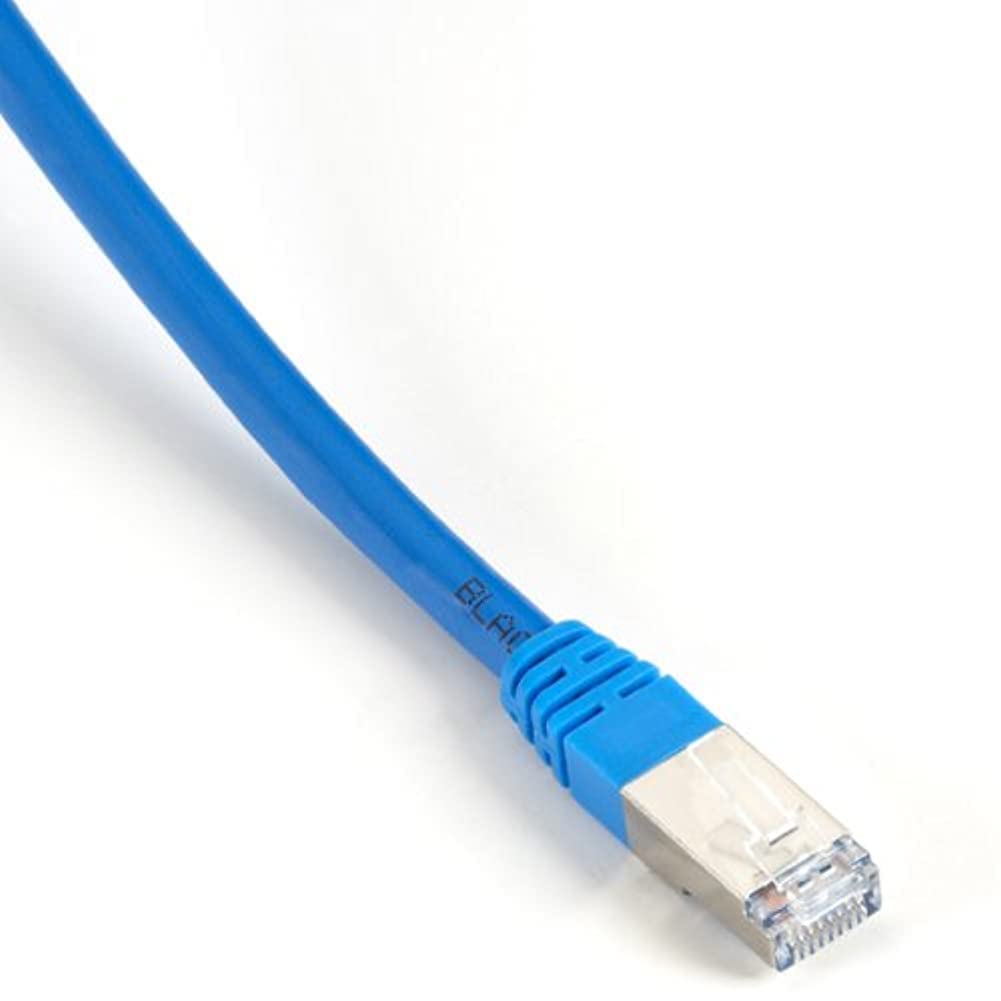 Black Box Cat6 400 Mhz, Shielded, Solid Backbone Cable (Ftp), Plenum, Blue, 7 Ft. (2.1 M)