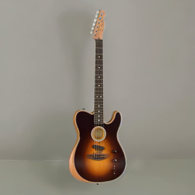 Fender Acoustasonic Player Telecaster Acoustic Electric Guitar, With 2-Year Warranty, Shadow Burst, Rosewood Fingerboard, With G