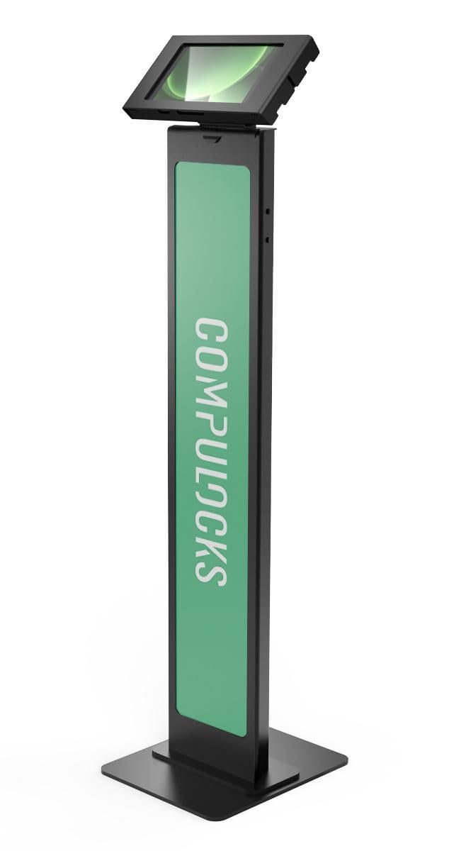 Galaxy Tab Active 3/5 8In Apex Enclosure Brandable Floor Stand Black