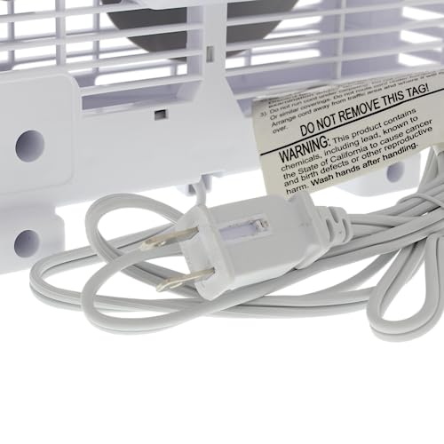 Ez Chill 9'' Electric Portable 2 Speed, Quiet Box Fan, Ideal For Home, Bedroom, Dorm, & Office, Bp 9B