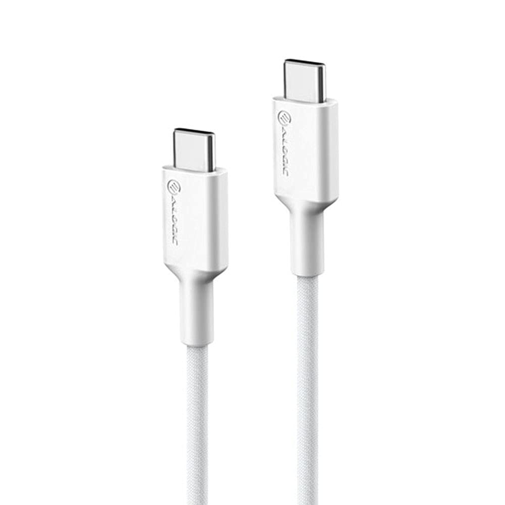 Alogic Usb 2.0 Male To Male Elements Pro Usb C To Usb C Cable, 2 Meter Length, White