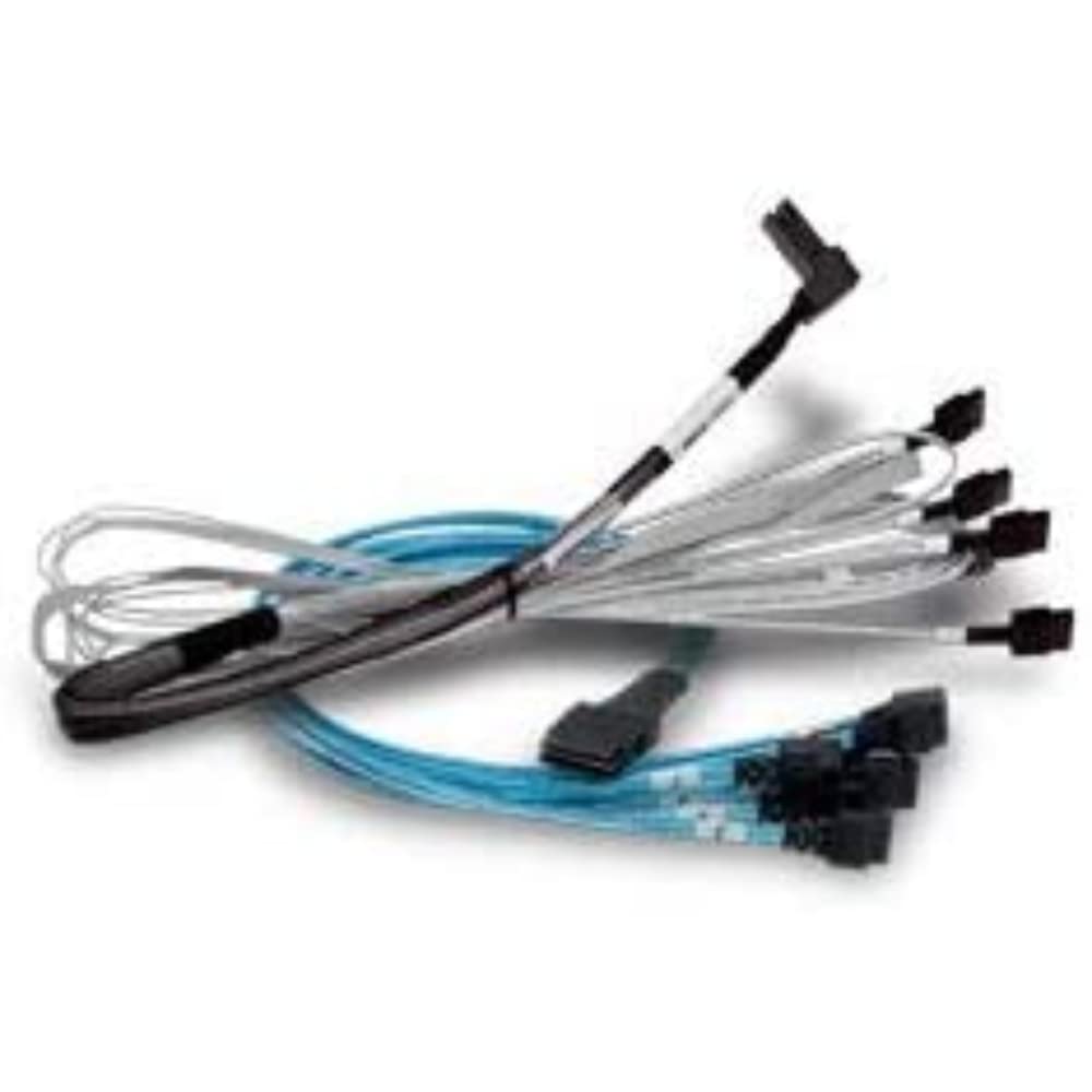 Broadcom - 1m Black Male-to-Female Mini-SAS HD/SAS Cable - 12 Pins, 64GB/s Data Rate - Compatible with Server, Storage Device