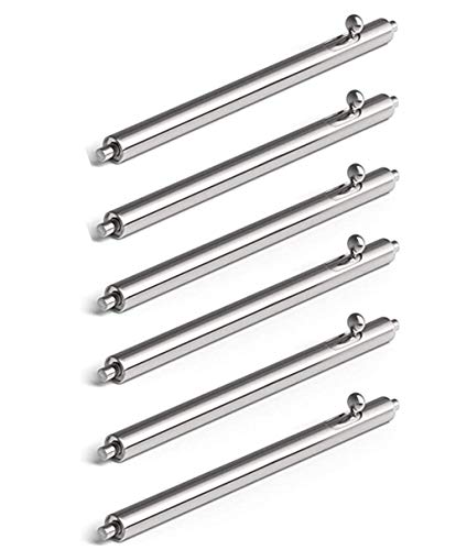 E Ecsem 22Mm Quick Release Spring Bar Pins Compatible With Fossil Gen 5 Series Watchbands, 6 Pack Stainless Steel Watch Band Str