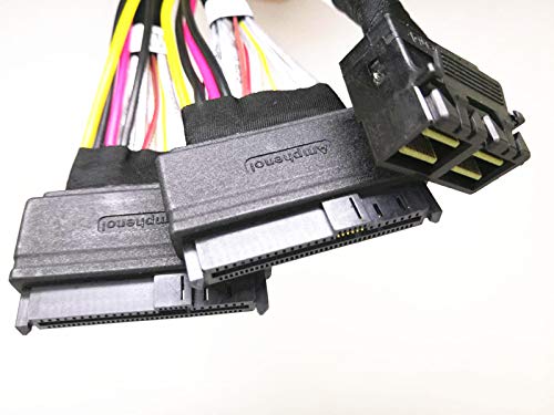 Diliving Lsi94Xx Series Dedicated 2*Minisas Hd 8X To 2*U.2 Nvme Ssd,Sff 8643 72Pin To 2*Sff 8639 68Pin Cable 75Cm(Broadcom Mpn 0
