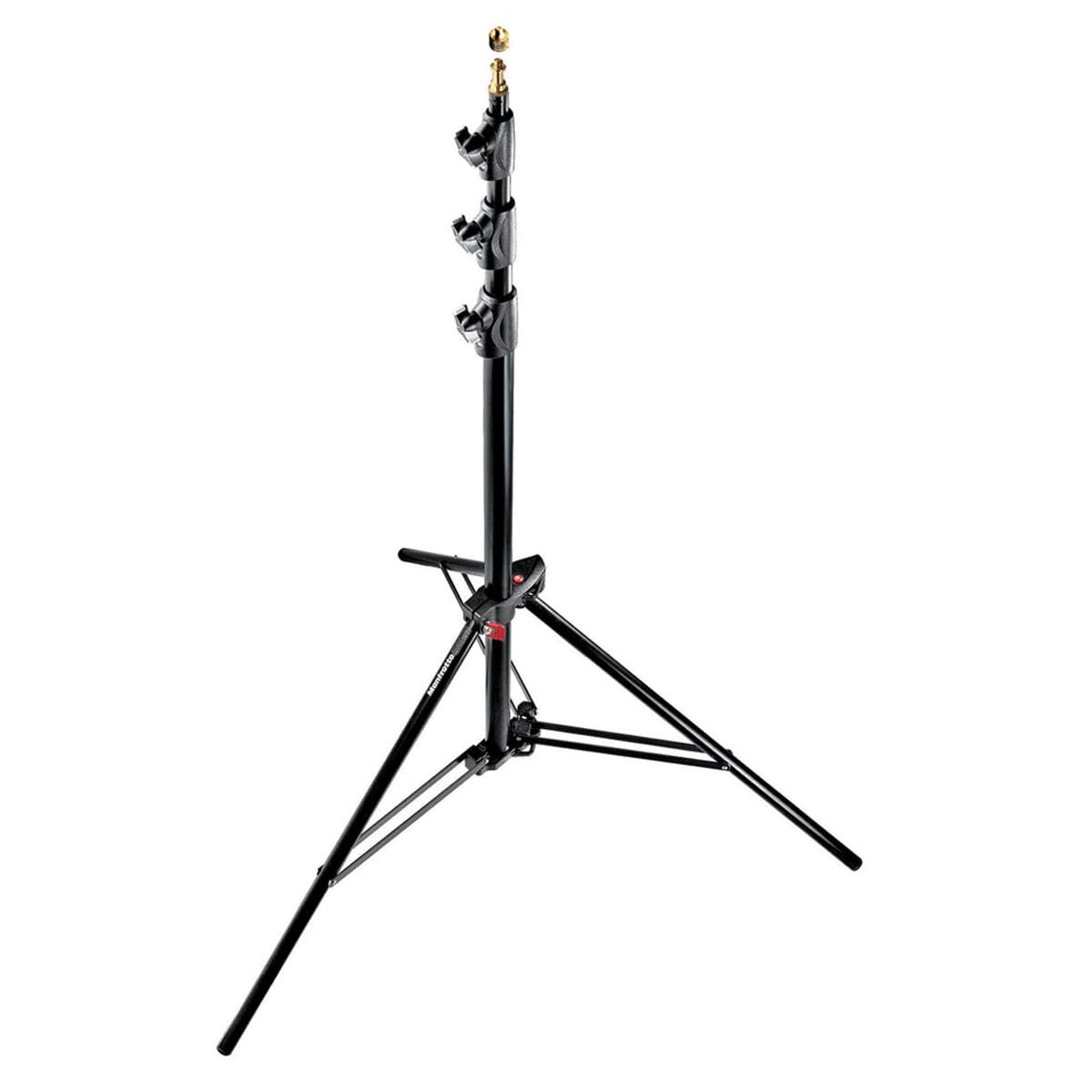 Manfrotto 1004BAC 144-Inch Air Cushioned Aluminum Master Light Stand with 4 Sections and 3 Risers, 3-Pack (Black)