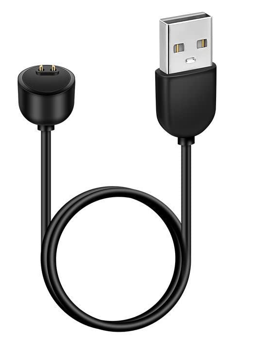 iTronix Replacement Magnetic USB Charger for Mi Smart Band 5 / Mi Smart Band 6 (Black)
