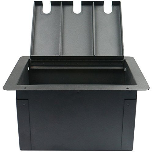 Advance MCS Electronics Pro Audio Stage Recessed Floor Box, 8 XLR, Pre Wired, Steel, Model FBL8+AC-PW