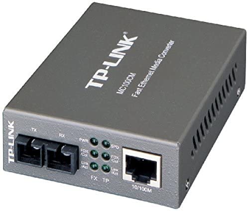 Tp Link Mc100Cm Media Converter, 10/100Mbps Rj45 To 100M Multi Mode Sc Fiber, Up To 1.2Miles, Chassis Mountable