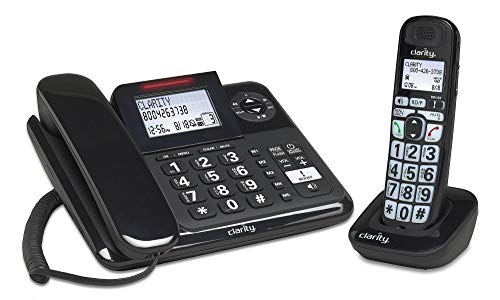Clarity 53727 Dect 6.0 E814Cc Amplified 40Db Cord/Cordless Combo Unit Phone, Black (53727.1)