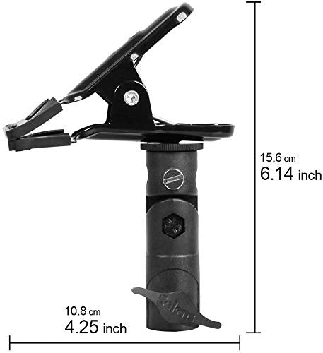 Selens 2 Packs Photography Reflector Clamp Holder Speedlite Hot Shoe Bracket With 1/4'' & 3/8'' Screw Mount With Photo Studio Light Stand, Lighting Umbrella Reflector