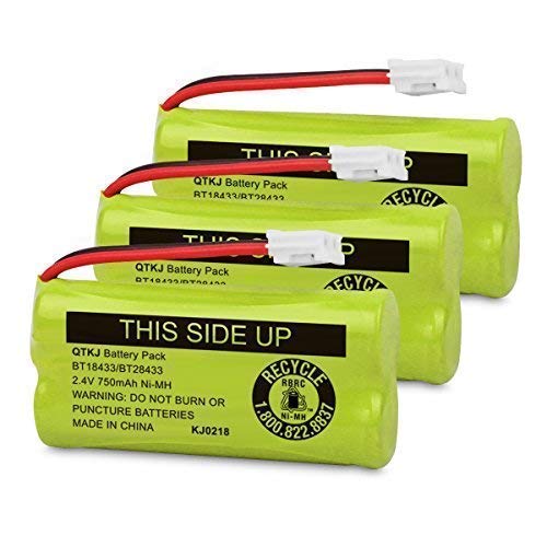 Qtkj Bt184342 Bt18433 Bt284342 Bt28433 Bt-1011 Bt-1018 Bt-1022 Cordless Phone Battery For Vtech Cs6209 Cs6219 Cs6229 Ds6322 Ds61