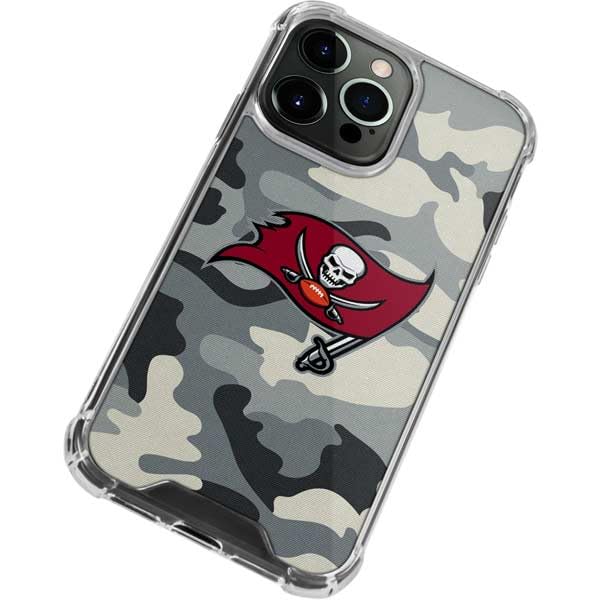 Skinit Clear Phone Case Compatible With Iphone 13 Pro Max   Officially Licensed Nfl Tampa Bay Buccaneers Camo Design