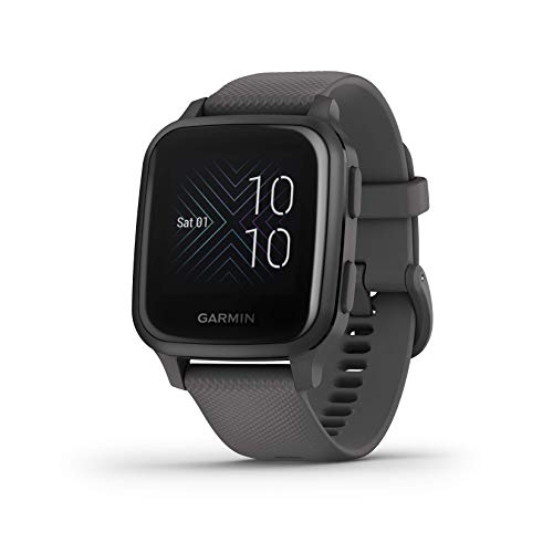 Garmin 010 02427 00 Venu Sq, Gps Smartwatch With Bright Touchscreen Display, Up To 6 Days Of Battery Life, Slate Aluminum Bezel