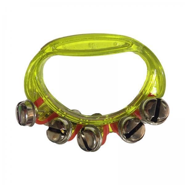 ATORSE 3Xmini Percussion Tambourines Shaking Rattle for Family Kids Kindergarten Yellow