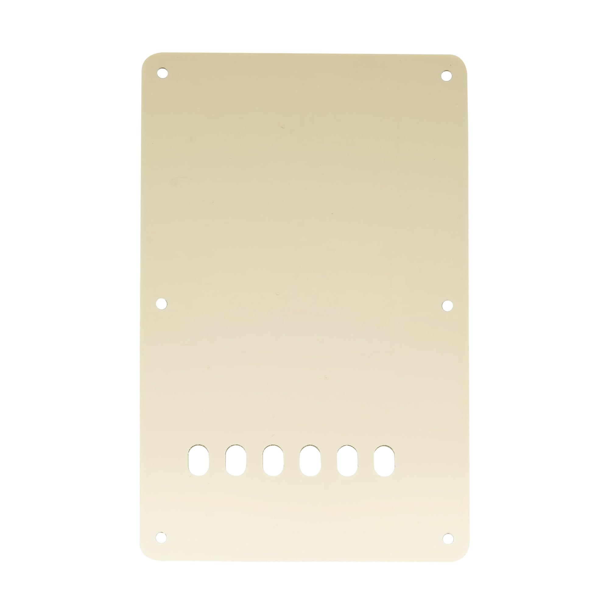Musiclily 6 Hole Guitar Back Plate Tremolo Cavity Cover Backplate For China Made Squier Guitar Parts,3Ply Cream